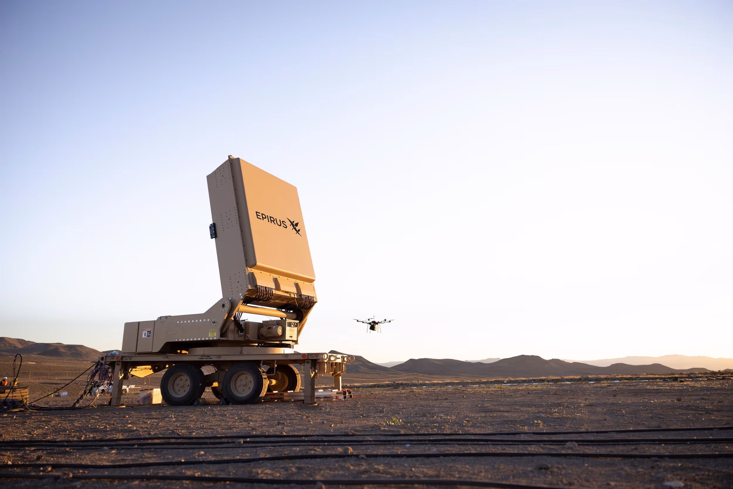 Epirus’ next-generation Leonidas system at a recent field demonstration.